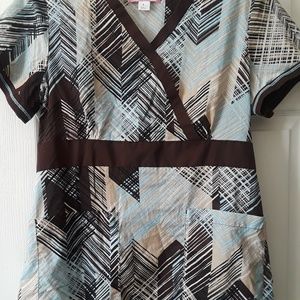 Koi Scrub Top
